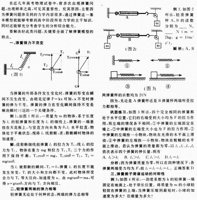 河北 李永金; 弹簧气狗结构图; 弹簧气枪原理结构图