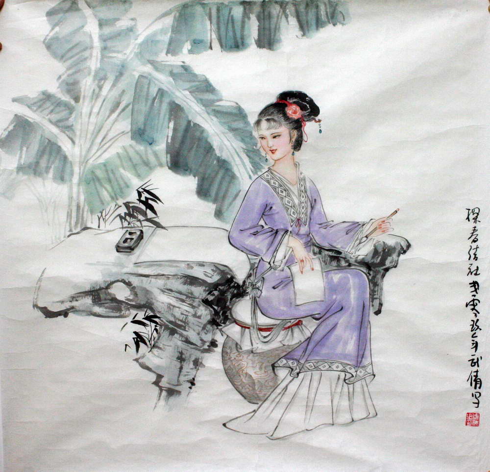 【中国绘画长郎】武倩女画家画美女 尔东先生 尔东先生的博客